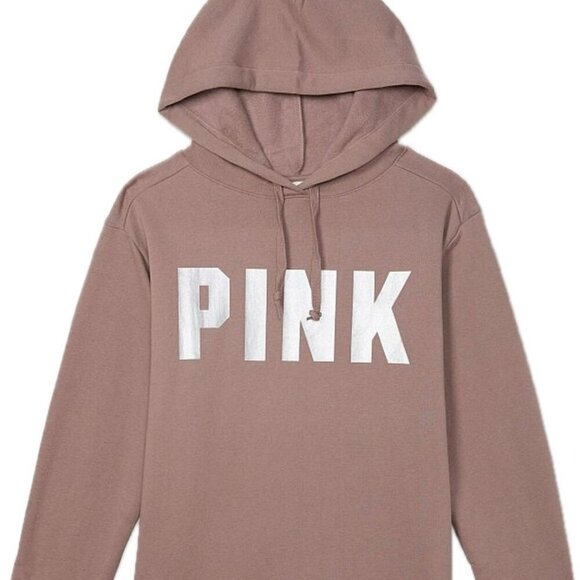 PINK Victoria's Secret Tops - 🚨SOLD🚨NWOT PINK Victoria's Secret Campus Sweatshirt - Cocoa